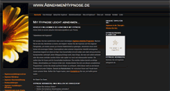 Desktop Screenshot of abnehmenhypnose.de